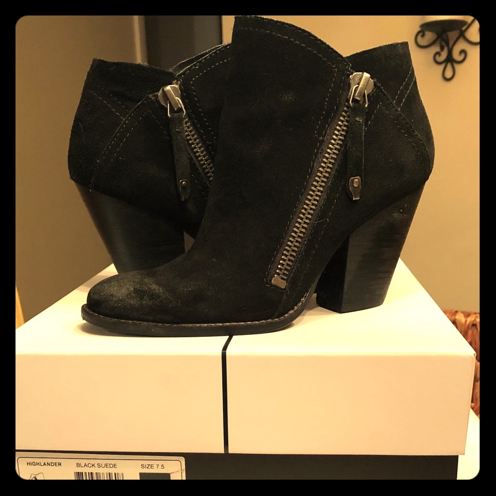 Dolce Vita distressed suede ankle boots